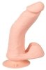 Realistyczne wibrujące dildo na przyssawce z pilotem 28,8 cm